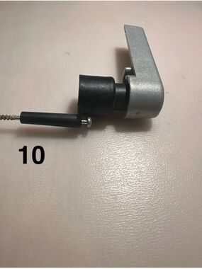 Silver and Black Lever Hardware Piece